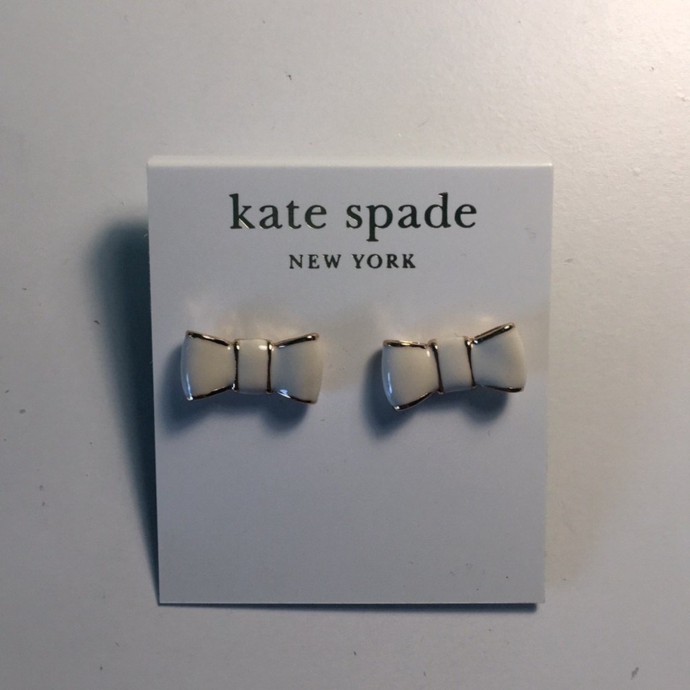 Kate Spade Cream Bow Earings